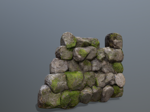 Wall set 3D-Modell