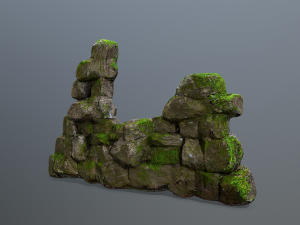 Wall set 3D-Modell