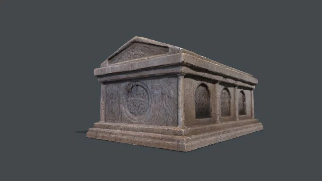 Tomb 2 3D Model .c4d .max .obj .3ds .fbx .stl .blend 