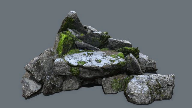 Rocks 3D Model .c4d .max .obj .3ds .fbx .stl .blend