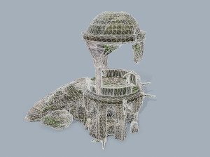 Old temple 3D Model