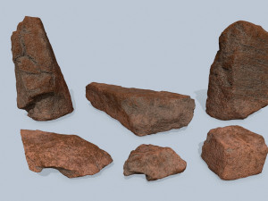 Desert rocks 3D Model