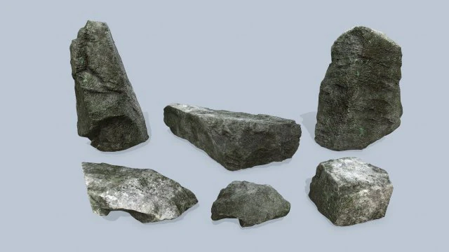 Cliff rocks 3D Model .c4d .max .obj .3ds .fbx .stl .blend