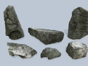 Cliff rocks Model 3D