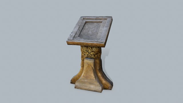 Lectern 3D Model .c4d .max .obj .3ds .fbx .stl .blend 
