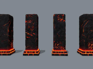 Руины памятника 3D Модель