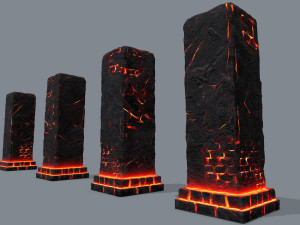 Monument ruins 3D Model