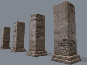 Руины памятника 3D Модель