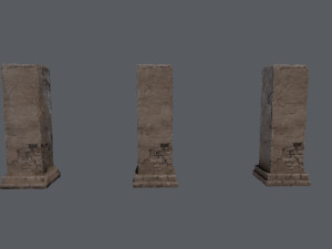 Monument ruins 3D 模型