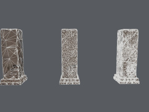 Monument ruins 3D 模型