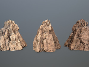 Desert rocks 3D 模型
