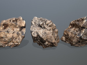 Desert rocks 3D 模型