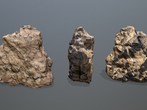 Desert rocks 3D 模型