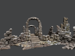Wall set 3D Model
