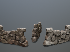 Wall set 3D 모델