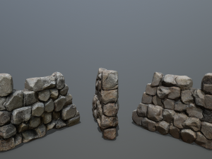 Wall set 3D 모델
