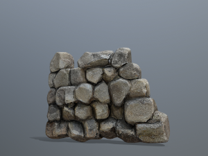 Wall set 3D 모델