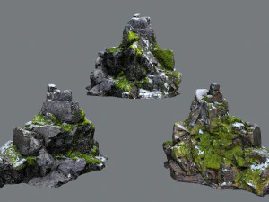 Снежные камни 3D Модель