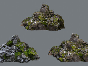 Snow rocks 3D Модель