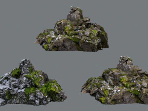 Снежные камни 3D Модель