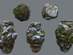 Snow rocks 3D Модель