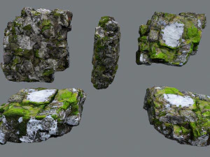 Снежные камни 3D Модель