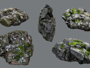 Снежные камни 3D Модель