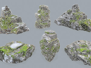 Snow rocks 3D Модель