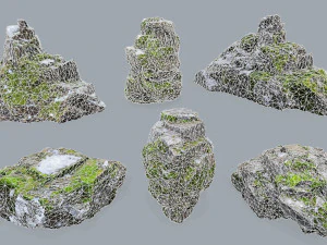 Снежные камни 3D Модель