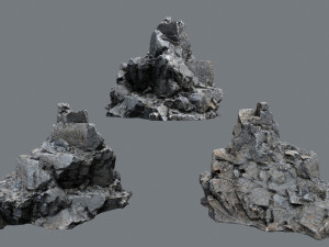 Cliff rocks 3D 模型