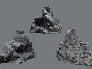 Cliff rocks 3D Model