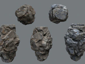 Cliff rocks 3D Model
