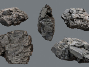 Cliff rocks 3D 模型