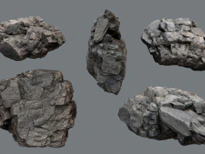 Cliff rocks 3D Model