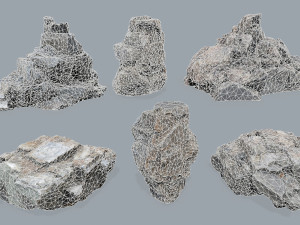 Cliff rocks 3D 模型
