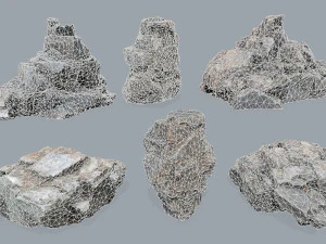 Cliff rocks 3D Model