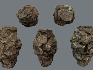 Cave rocks 3D-Modell