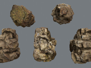 Cave rocks 3D-Modell