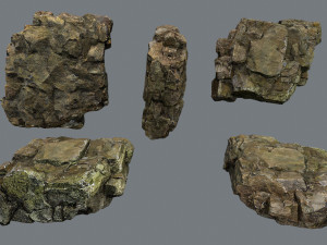 Cave rocks 3D-Modell