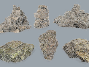 Cave rocks 3D-Modell