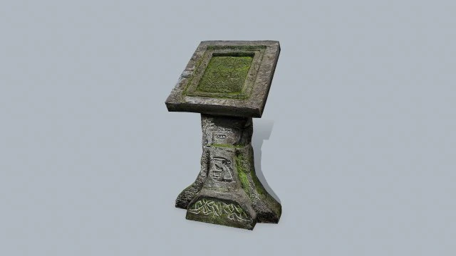 Lectern 3D Model .c4d .max .obj .3ds .fbx .stl .blend 