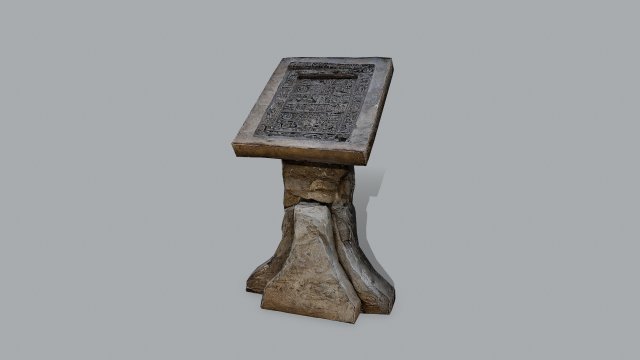 Lectern 3D Model .c4d .max .obj .3ds .fbx .stl .blend 