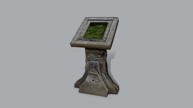 Lectern 3D Model .c4d .max .obj .3ds .fbx .stl .blend 