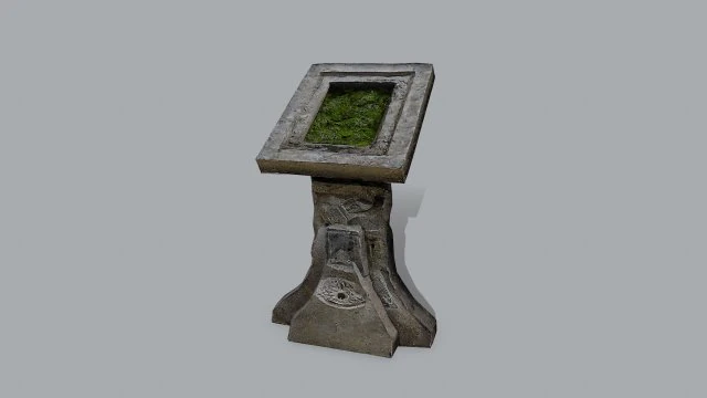 Lectern 3D Model .c4d .max .obj .3ds .fbx .stl .blend 