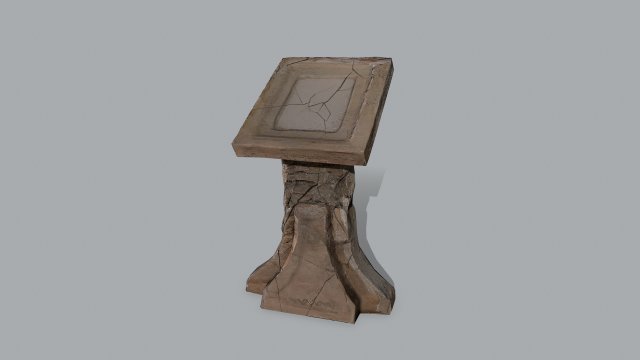 Lectern 3D Model .c4d .max .obj .3ds .fbx .stl .blend 