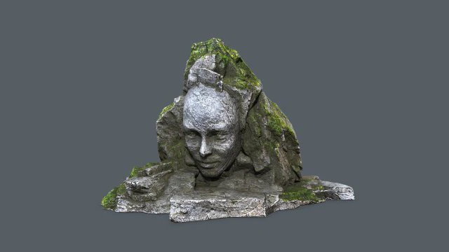 Mountain face 3D Model .c4d .max .obj .3ds .fbx .stl .blend