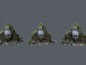 Mountain face Modèle 3D