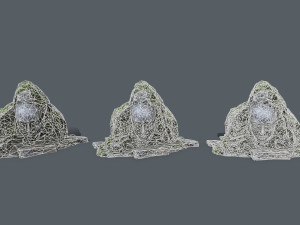Mountain face Modèle 3D