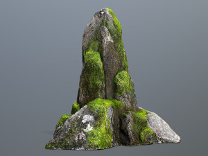 Mossy rocks 3D Model