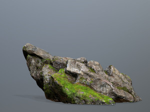 Mossy rocks 3D Model